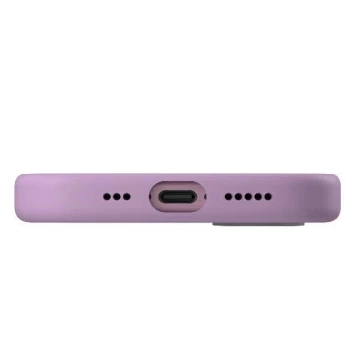 Etui UNIQ Lino Hue do iPhone 16 MagClick Różowe Silikonowe