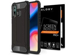Alogy Hard Armor Hülle für Samsung Galaxy A60 / M40 schwarz Alogy Glas
