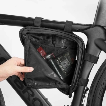 Torba Rowerowa Rockbros B39-2 Na Ramę 1,5L Wodoodporna Czarna