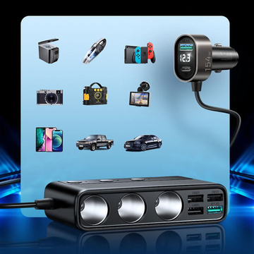 Autoladegerät PD 154W QC 3.0 Schwarz