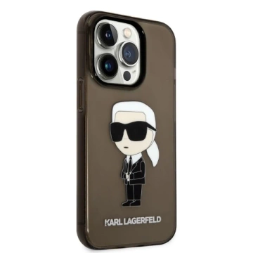 Etui Karl Lagerfeld KLHCP14XHNIKTCK für iPhone 14 Pro Max 6,7" Hardcase Ikonik Karl Lagerfeld czarny/black