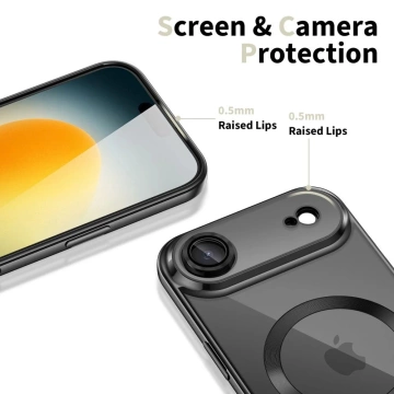 Etui do iPhone 17 Air Tech-Protect MagFlex MagSafe Przezroczysto-Czarne
