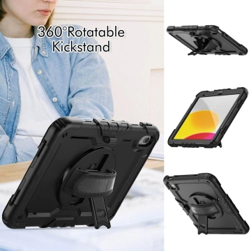 Etui na tablet Solid360 do Apple iPad 11 2025 / 10.9 2022 BLACK