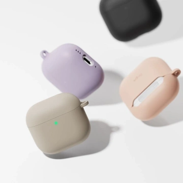 Etui do Apple AirPods 4 Ringke Silikon Pink Sand Karabinczyk