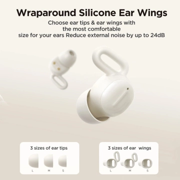 TWS Joyroom JR-TS1 Cozydots Serie Bluetooth 5.3 ANC Kopfhörer – Weiß
