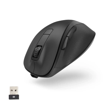 Hama MW-500 V2 Funkmaus mit Batterie, Schwarz