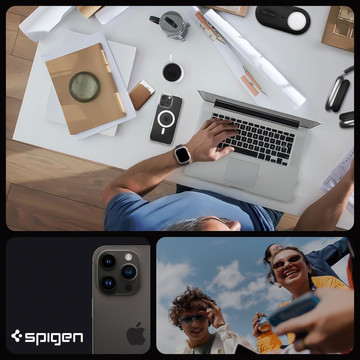 Hülle für iPhone 15 Pro Max Spigen Ultra Hybrid MagFit für MagSafe Schutzhülle aus weißem Glas Spigen Glas.TR