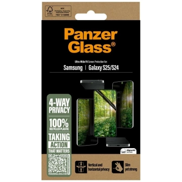 Szkło hybrydowe do Samsung Galaxy S25 PanzerGlass Ultra-Wide Fit Matrix