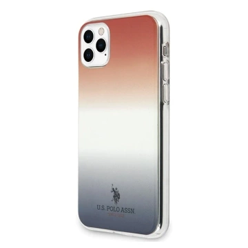 US Polo USHCN65TRDGRB Handyhülle für Apple iPhone 11 Pro Max Rot Blau Verlaufsmuster Kollektion