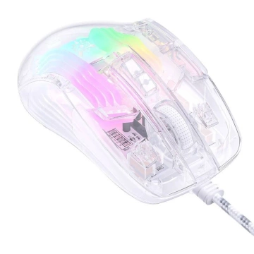 Przewodowa Mysz Gamingowa Onikuma CW923 RGB 12800 DPI Transparentna