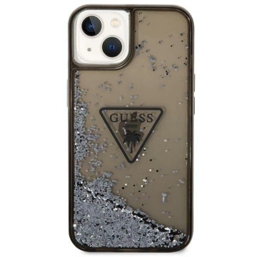 Etui Guess GUHCP14SLFCTPK do Apple iPhone 14 6,1" czarny/black hardcase Liquid Glitter Palm Collection