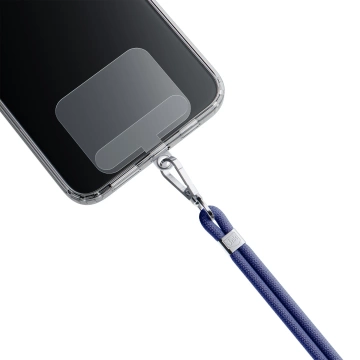 Universelles Smartphone-Lanyard 3mk EasyClip Dunkelblau (Silber)