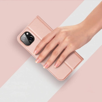 Dux Ducis Skin Pro kabura etui pokrowiec z klapką iPhone 14 Plus różowy
