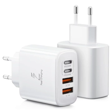 HUB-Splitter Alogy-Adapter für Computer-Laptop mit USB-C auf 3x USB-A 2.0 1x USB-A 3.0 Grau