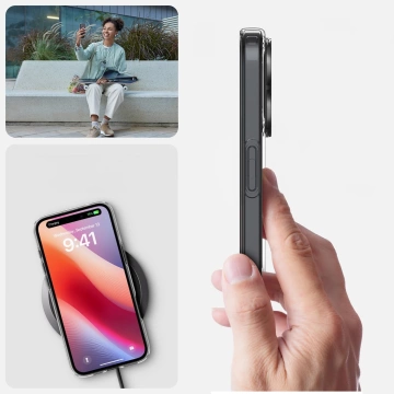 Etui + Szkło do iPhone 16 Spigen Liquid Crystal obudowa ochronna case na telefon Crystal Clear