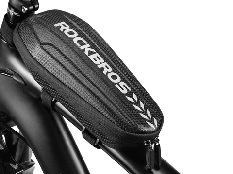 Etui wodoodporne sakwa na rower uchwyt rowerowy na ramę RockBros B61 Czarne