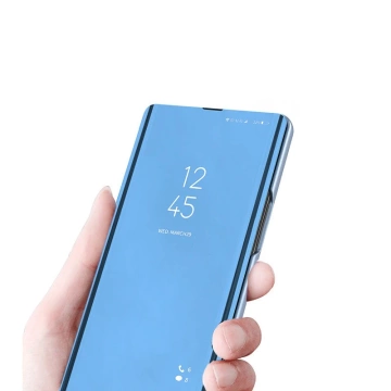 Etui Clear View Case do Samsung Galaxy S23 Ultra pokrowiec z klapką różowe
