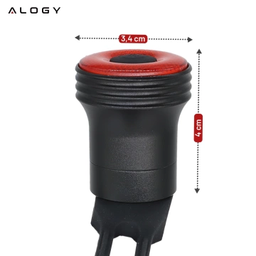 Lampka rowerowa SMART tylna Alogy RedLine R na tył roweru oświetlenie LED światełko światło tylnie czerwona reakcja na hamowanie inteligentna wodoodporna