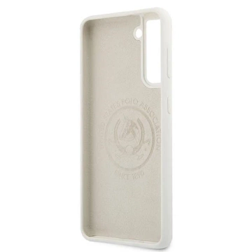 Etui na telefon US Polo Silicone Logo do Samsung Galaxy S21 Plus biały/white