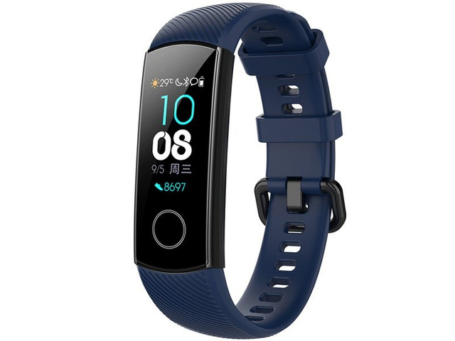 Alogy weiches Kautschukband für Honor Band 4/5 Marineblau