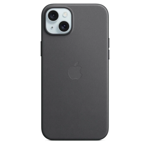 Etui für Apple iPhone 15 Plus mit MagSafe, Farbe Schwarz – FineWoven Case