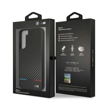 Etui hardcase BMW BMHCS22MPUCARTCBK do Galaxy S22+ S906 M Collection Triangles  black/czarny