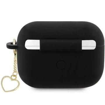 Etui ochronne na słuchawki Guess GUAP2LSCHSK do Apple AirPods Pro 2 cover czarny/black Silicone Charm Heart Collection