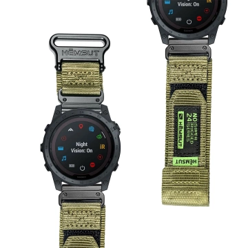 Nylonarmband für Garmin Fenix ​​​​5x 6x 7x Pro 26 mm Nylonband Sport Militärgrün