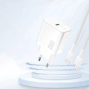 Ładowarka sieciowa Dudao A27 Biała GaN USB-C Ładowarka | Kompaktowa, Szybka