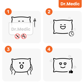 Poduszka do Samochodu pod Głowę Kark Szyję DR.MEDIC ErgoNeck™ Ergonomiczna poduszka na fotel zagłówek dla kierowcy pasażera