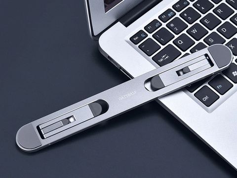 Ständerhalter Oatsbasf Mini-Laptopständer für Notebooks Silber