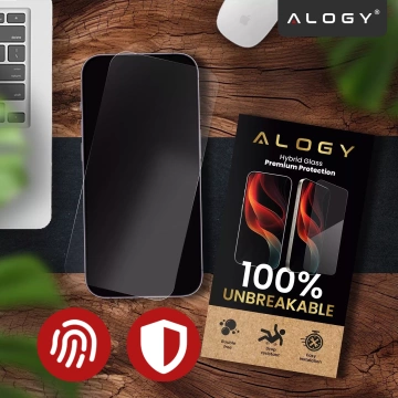 Bruchsicheres 9H-Hybridglas für Zebra TC21/TC26, vollflächig, flexibel und widerstandsfähig, Alogy FlexiGlass™ Volltransparent