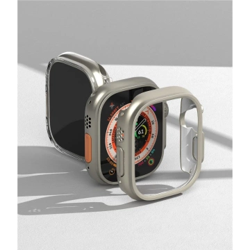 RINGKE SLIM 2-PACK APPLE WATCH ULTRA (49 MM) CLEAR & TITANIUM GREY