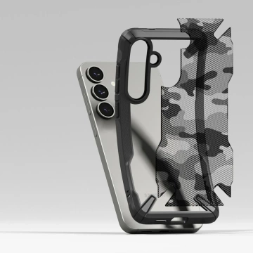 Etui für Samsung Galaxy S25 Camo Black Ringke Fusion X