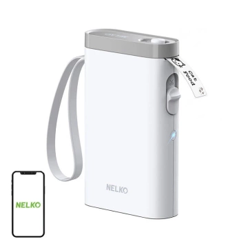 Nelko P21 Bluetooth USB-C Thermo-Etikettendrucker Weiß