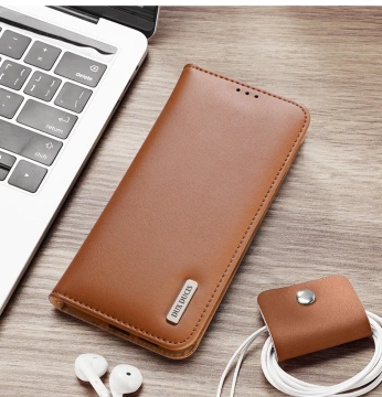 Etui do Samsung Galaxy S25 Edge Dux Ducis Hivo Skórzane Brązowe