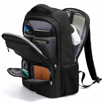 Plecak wodoodporny Bange torba na laptopa 15.6" do pracy szkoły samolotu 47x30,5x17 cm męski damski 