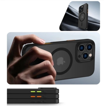 Etui do iPhone 16 Pro Tech-Protect MagMat MagSafe 3-Set Czarny Mat