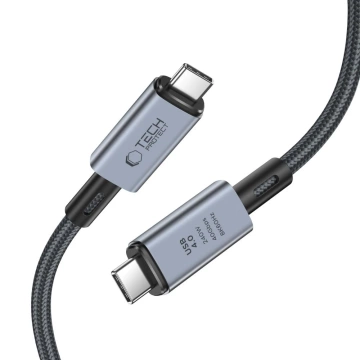 Kabel UltraBoost Max USB 4.0 8k 40Gbps Type-C Cable PD240W 200cm Szary