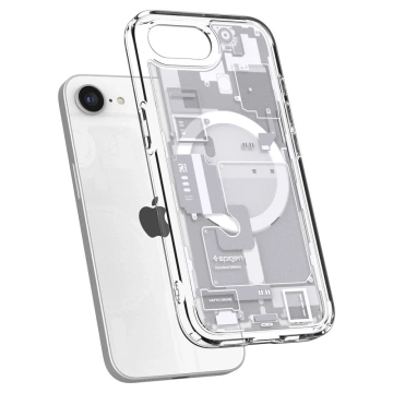 Etui Spigen Ultra Hybrid Mag MagSafe do iPhone 16E Zero One White