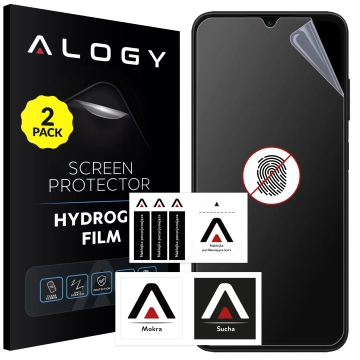 2x Folia "MATOWA" do Samsung A14 / A14 5G Hydrożelowa Alogy HydroSkin Matte Pro™ na ekran do etui "BEZ ODCISKU PALCÓW"