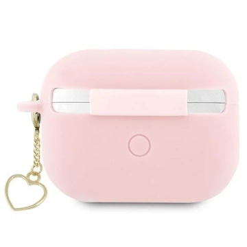 Etui ochronne na słuchawki Guess GUAP2LSCHSP do Apple AirPods Pro 2 cover różowy/pink Silicone Charm Heart Collection