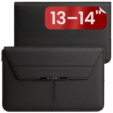 Alogy FlexCase Pro Multifunktionale, faltbare Laptoptasche mit Ständer und Mauspad für MacBook 13/14" Schwarz