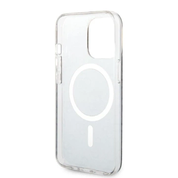 Zestaw Guess GUBPP13LH4EACSK Hülle Ladegerät iPhone 13 Pro czarny/schwarz Hartschale 4G MagSafe Print