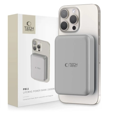 Powerbank magnetyczny PB11 Lifemag Magsafe Power Bank 10000mah Titanium