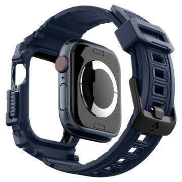 ETUI Z PASKIEM DO APPLE WATCH 10 (46MM) NAVY BLUE SPIGEN RUGGED ARMOR PRO