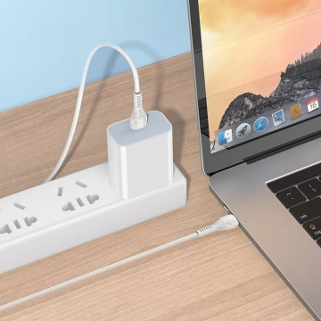 HOCO Kabel Typ C do Typ C X37 1 m Biały PD 60W Szybkie Ładowanie