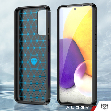Etui do Samsung Galaxy S23 FE pancerne plecki obudowa na telefon case Alogy Carbon Silicone czarne
