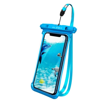 Handyhülle Wasserdichtes Gehäuse Alogy universal IPX8 bis 6,5 Schwarz
