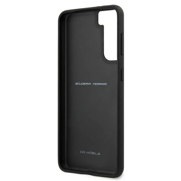 Etui na telefon Ferrari Hardcase do Samsung Galaxy S21 czarny/black hardcase Off Track Leather Nylon Stripe